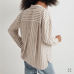 Madewell signatures oversized poplin shirt